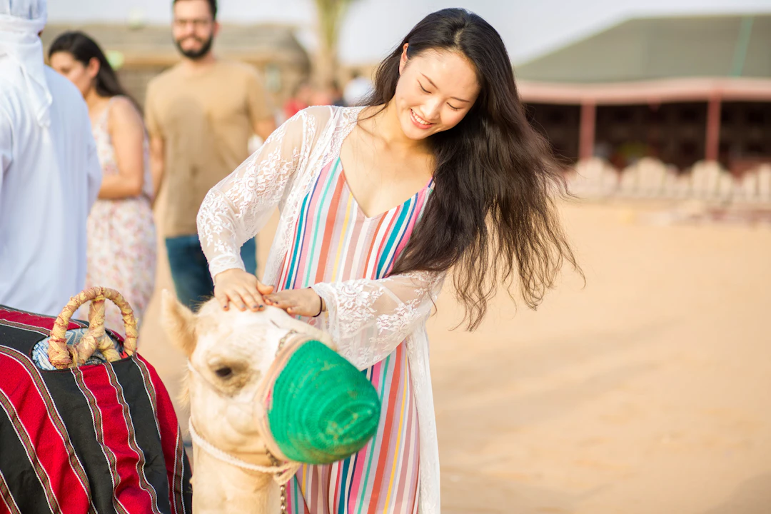 Standard Hot Air Balloon, Camel ride with Breakfast & Desert Safari Thrillark